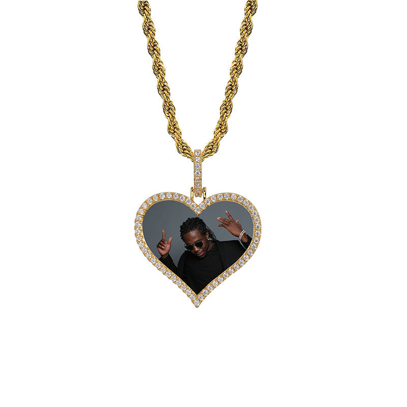 Photos Custom Love Shapes Pendant Necklace
